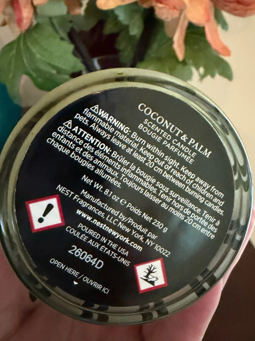 NWT NEST New York choose Coconut & Palm or Grapefruit Scented Candle 8.1 oz.